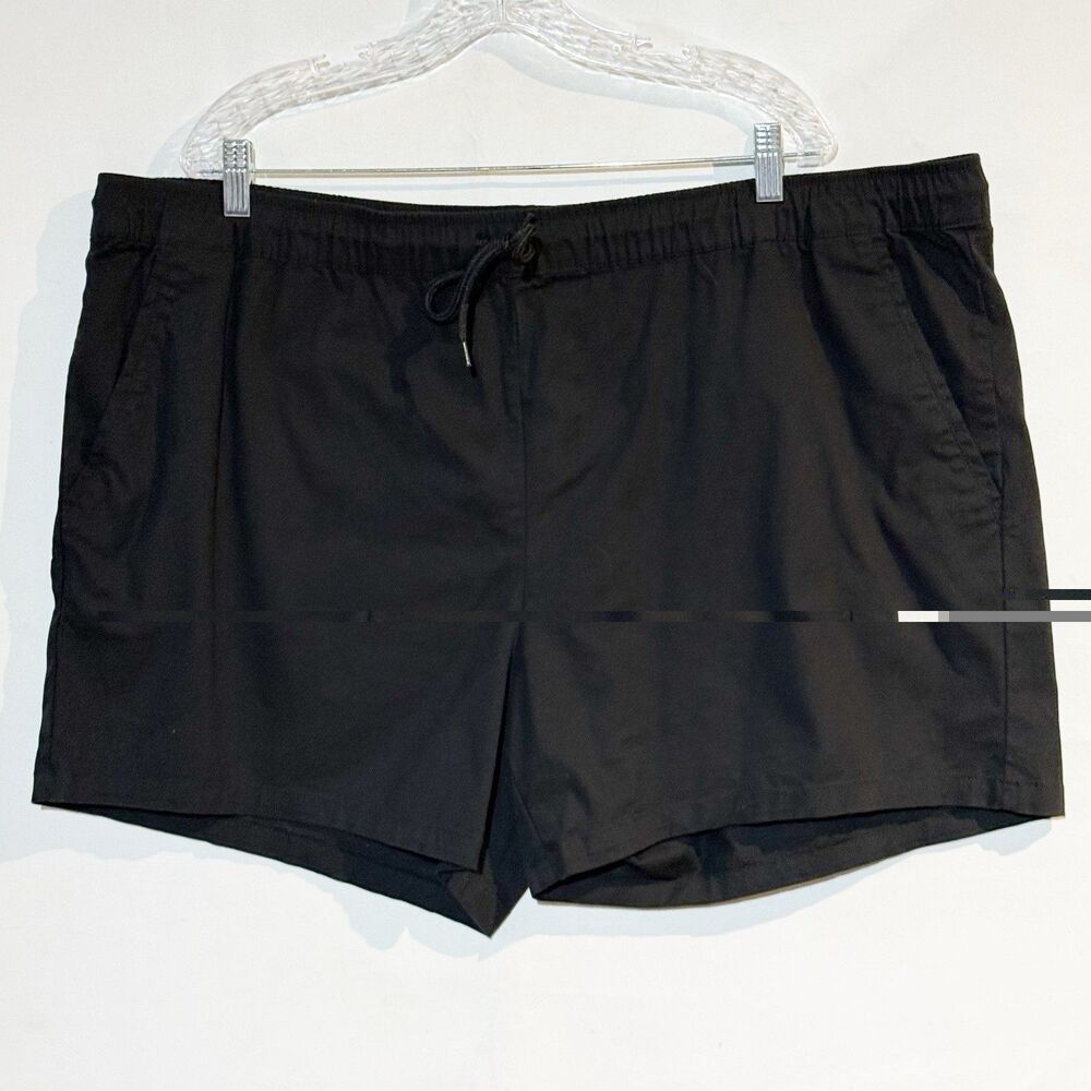 ASOS DESIGN Pull On Shorts 4XL Cotton Blend Elastic Waist Drawstring